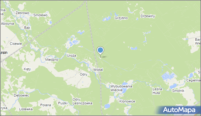 mapa Wojtal Gajówka, Wojtal Gajówka na mapie Targeo